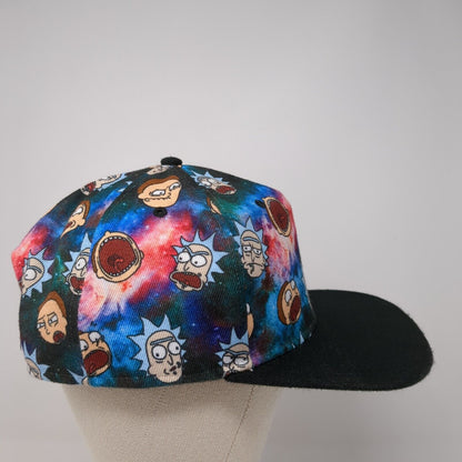 Rick And Morty Adult Swim Snapback Hat Multicolor One Size Adjustable 6 Panel