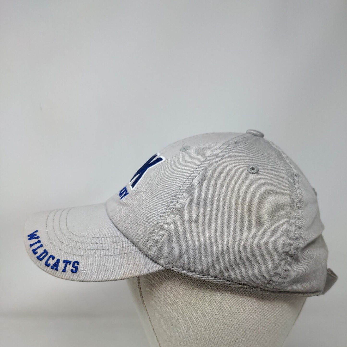 University of Kentucky Wildcats Strapback Hat Gray Embroidered Captivating NCAA