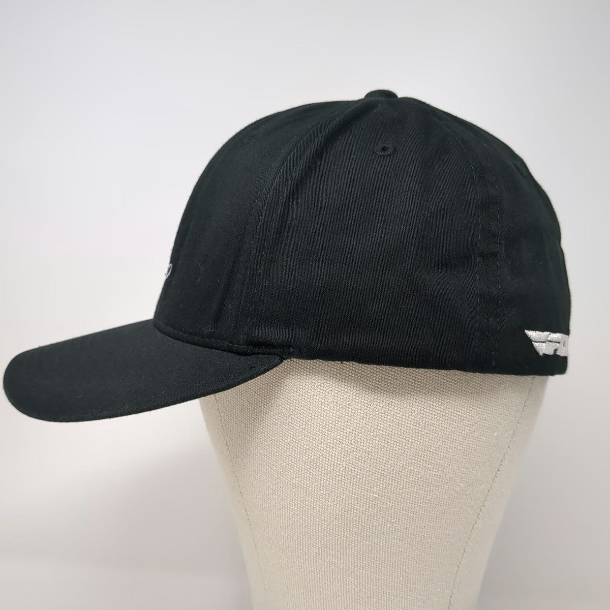 Fly Racing Baseball Cap Black XL Snowmobile Embroidered Flexfit Yupoong Hat