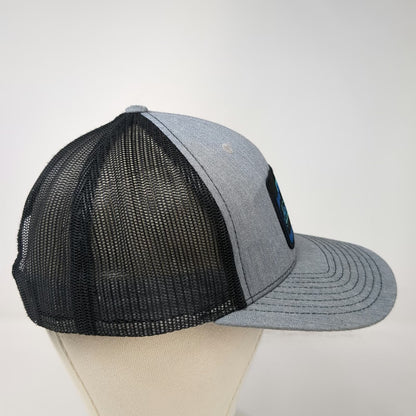 Richardson Trucker Hat Gray One Size Mesh Snapback Outdoors Honey Hole Mountain