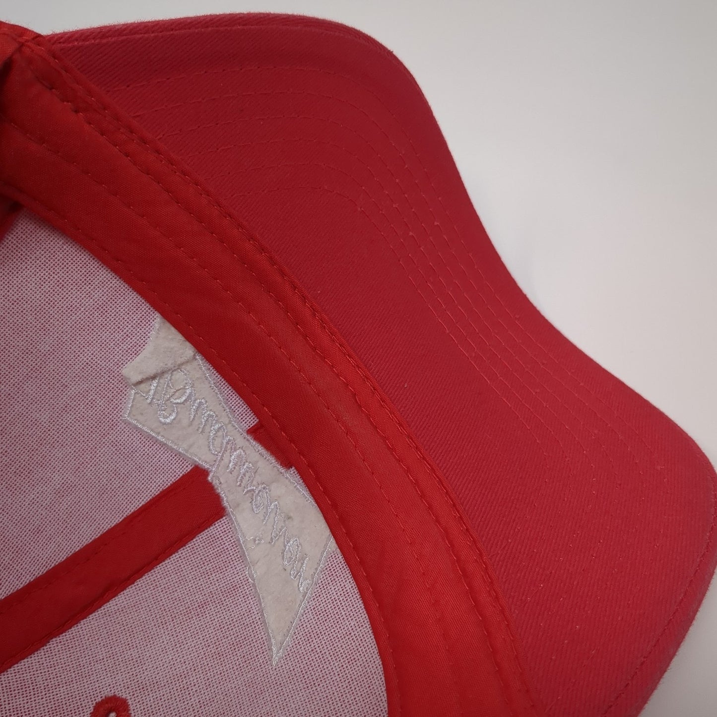 Budweiser Snapback Hat Red One Size Adjustable Embroidered 6 Panel Cotton
