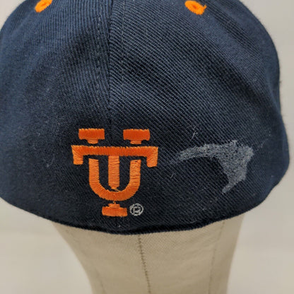 Top of the World Mens Fitted Hat Blue Size 7 3/8 Embroidered University of Texas
