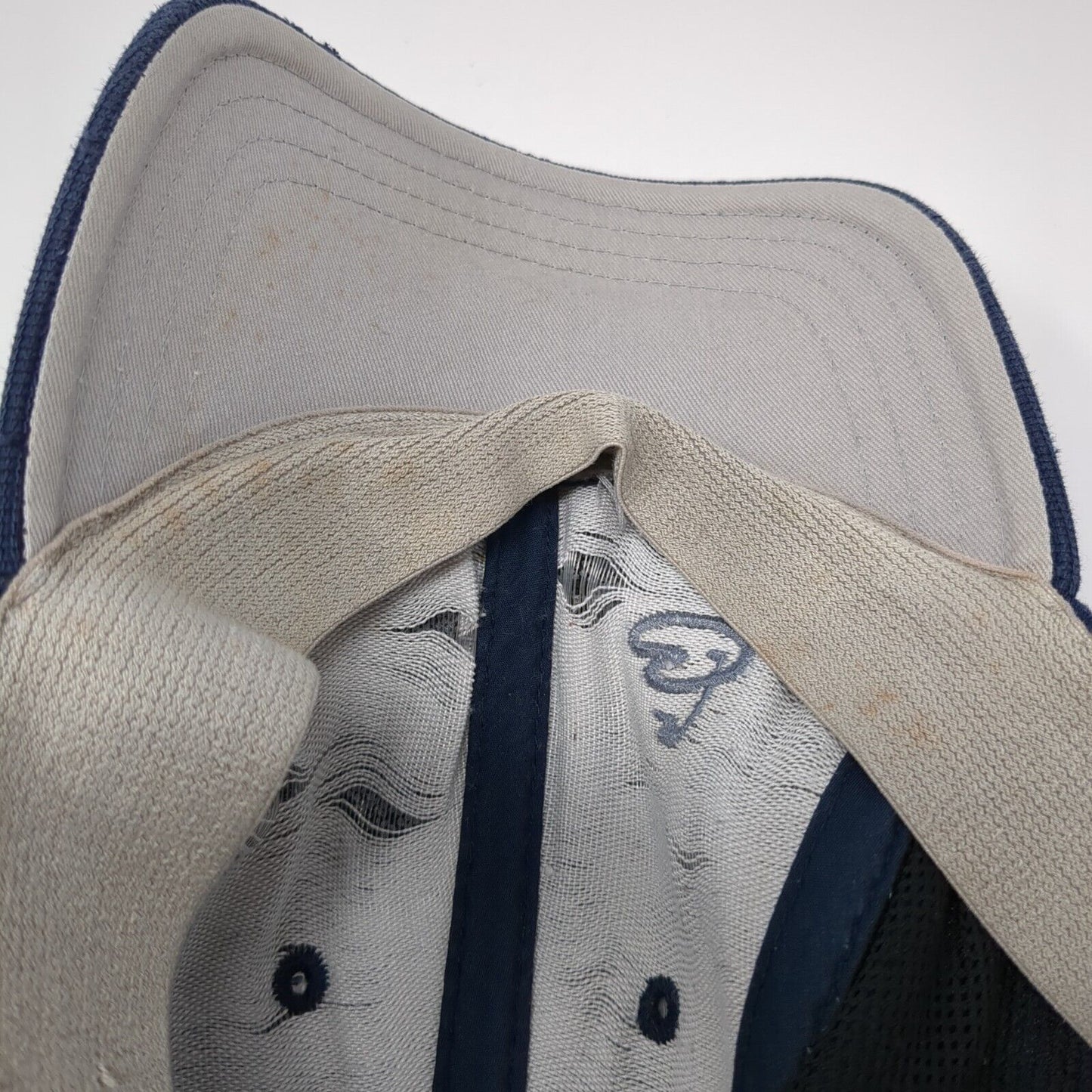 Signatures Stretch Fitted Hat Blue One Size Lightweight Embroidered 6 Panel