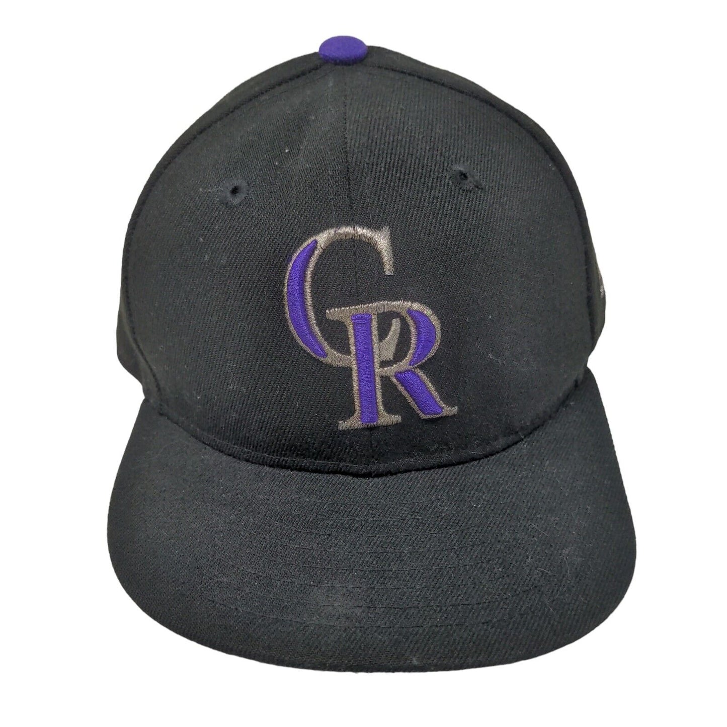 Colorado Rockies Fitted Hat Black Size 6 1/2 Embroidered Logo MLB 59Fifty