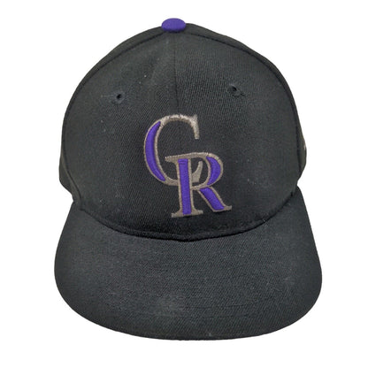 Colorado Rockies Fitted Hat Black Size 6 1/2 Embroidered Logo MLB 59Fifty