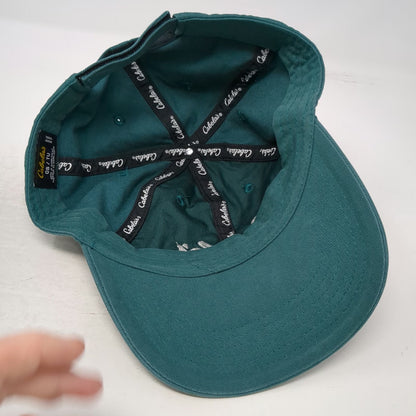 Cabela's Baseball Cap Green One Size Script Logo Strapback Adjustable Hat
