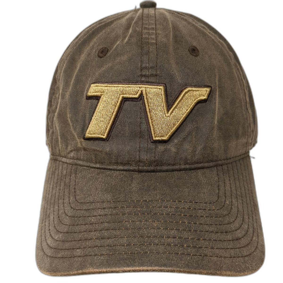 The Game Baseball Cap Brown One Size TV Gold Embroidery Cotton Slideback Hat