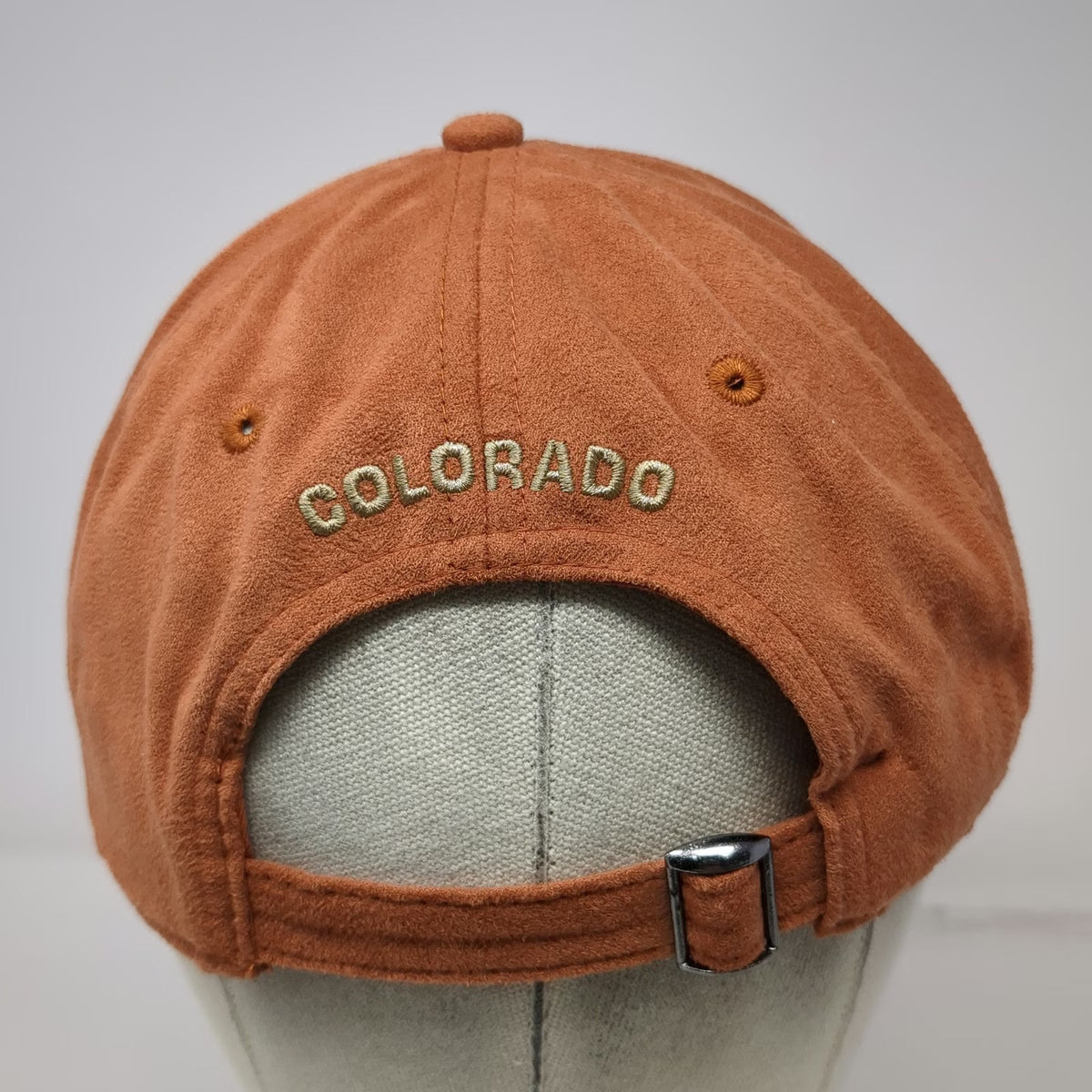 Triangle Sport Baseball Cap Brown One Size Faux Suede Steamboat Colorado hat