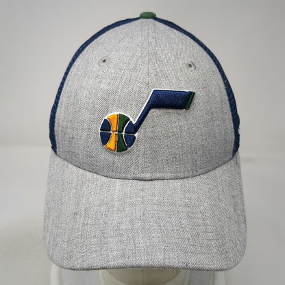 Utah Jazz NBA New Era Trucker Hat Gray Blue Green One Size Snapback Mesh 9FORTY