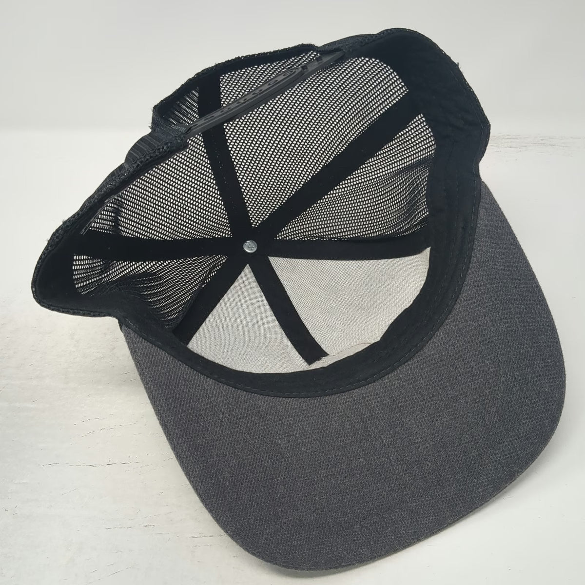 Rip Curl Trucker Hat Gray One Size Mesh Back Snapback Logo Patch High Profile