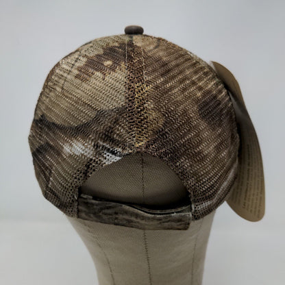 Realtree AP Men's Strapback Mesh Back Hat Camo Brown OSFA Embroidered Bomag