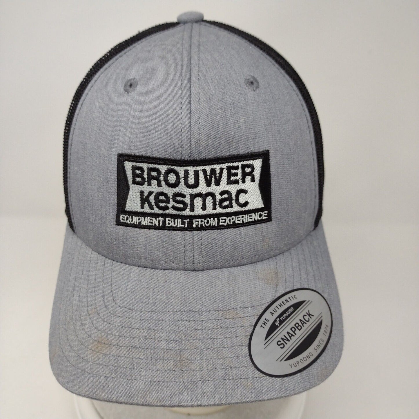Brouwer Kesmac Snapback Mesh Back Trucker Hat Gray OSFA Yupoong