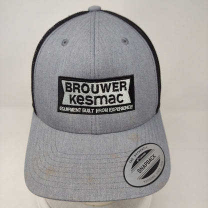 Brouwer Kesmac Snapback Mesh Back Trucker Hat Gray OSFA Yupoong