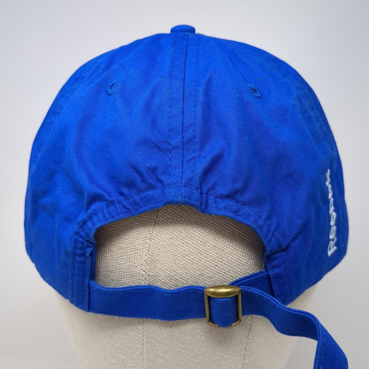 Reebok Baseball Cap Blue One Size Run Through It Embroidered Adjustable Hat
