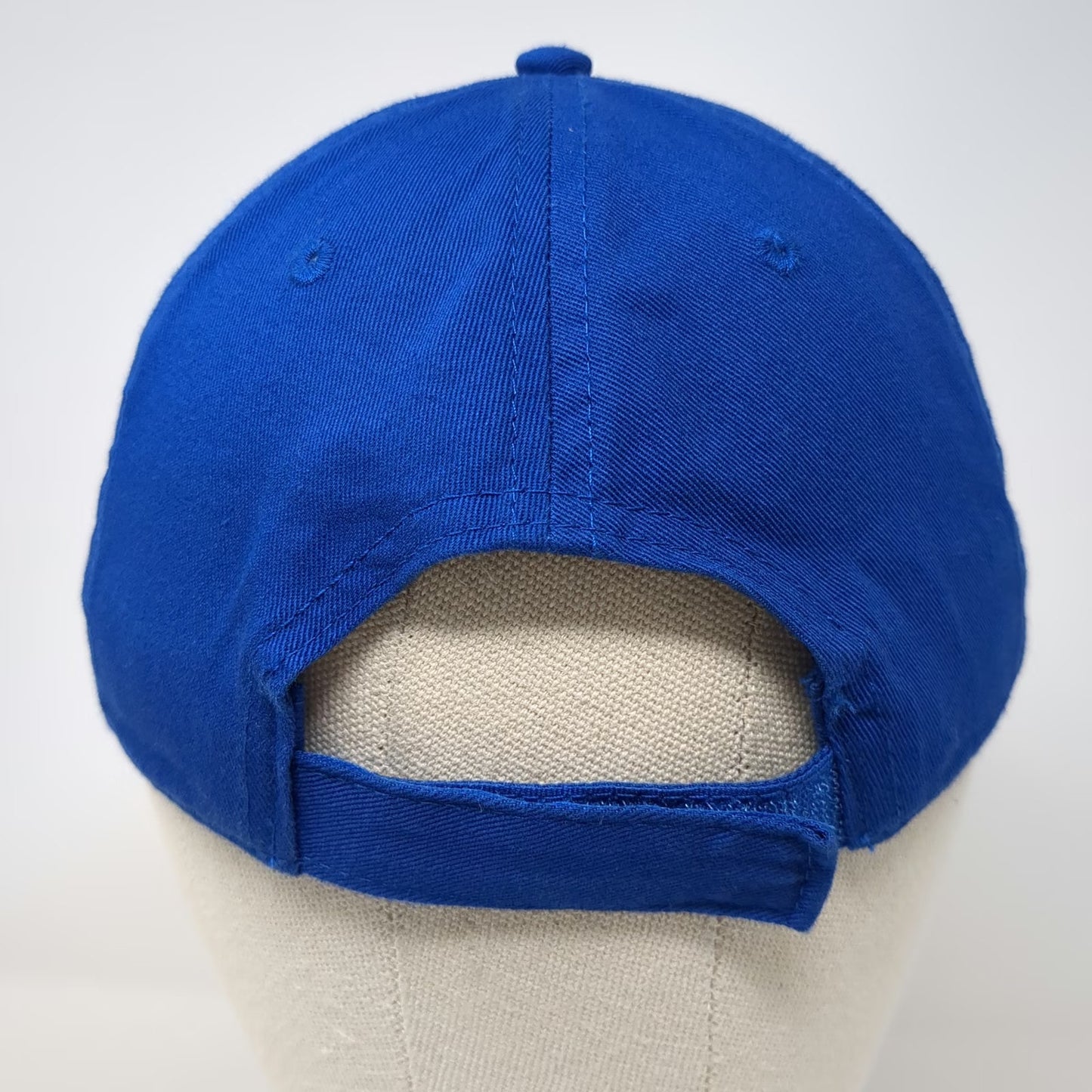 Fahrenheit Baseball Cap Blue One Size Embroidered Pinstripes Bowling Hat