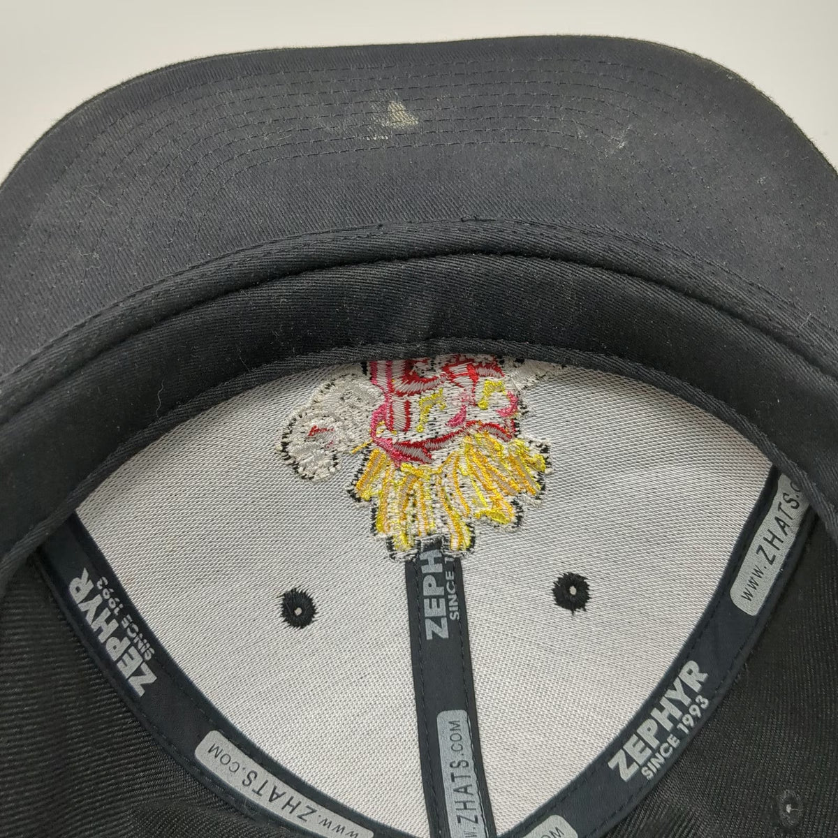 Zephyr Baseball Cap Black 7 5/8 Fitted Puras Fritas French Fry Mascot Hat