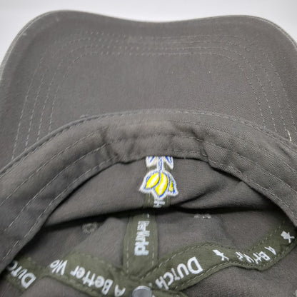Dutch Bros Coffee Hat Baseball Cap Gray One Size Embroidered Tulip Slideback