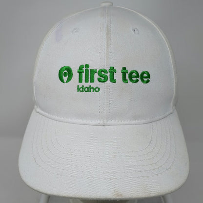 First Tee Idaho Baseball Cap White One Size Strapback Curved Brim Golf Hat