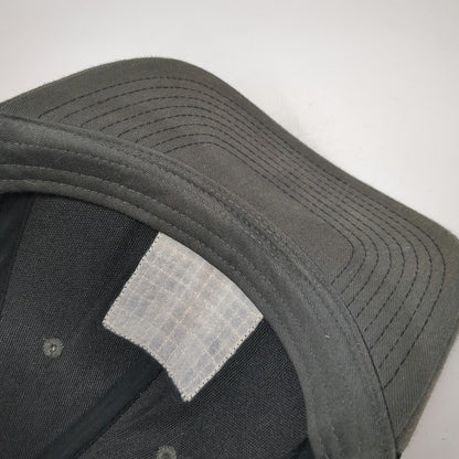 Fierce Headwear Trucker Hat Gray Black One Size Chief Skull War Bonnet Patch