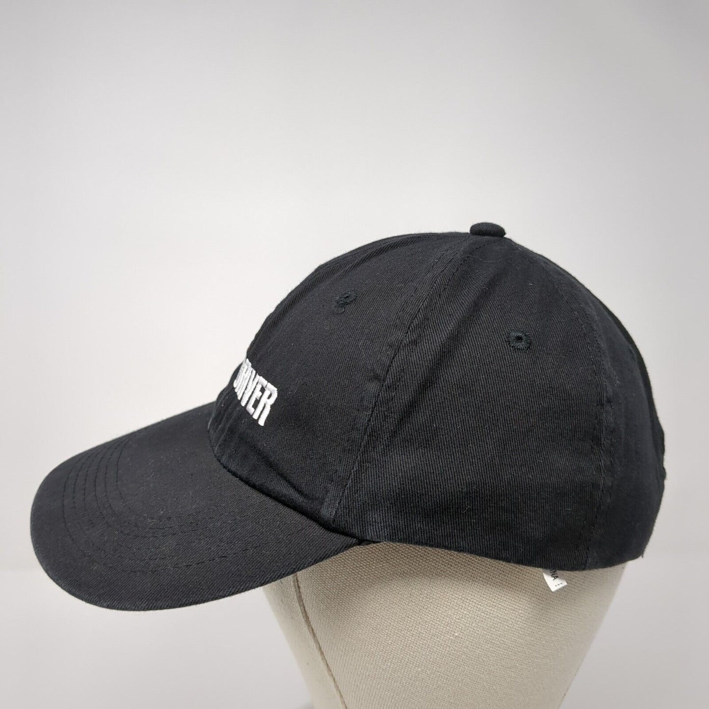 Car and Driver Strapback Hat Black One Size Adjustable Embroidered 6 Panel