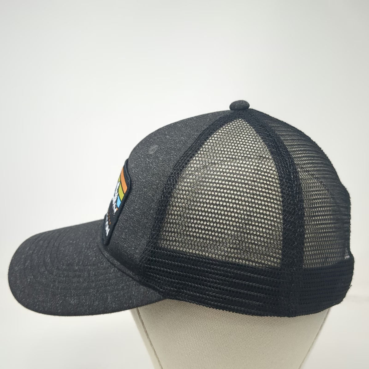 VooDoo Trucker Hat Gray One Size Eagle Cap Wilderness Joseph Oregon Patch Mesh