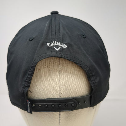 Imperial Callaway 5 Panel Black One Size Hat Rope Brim Snapback Golf Polyester