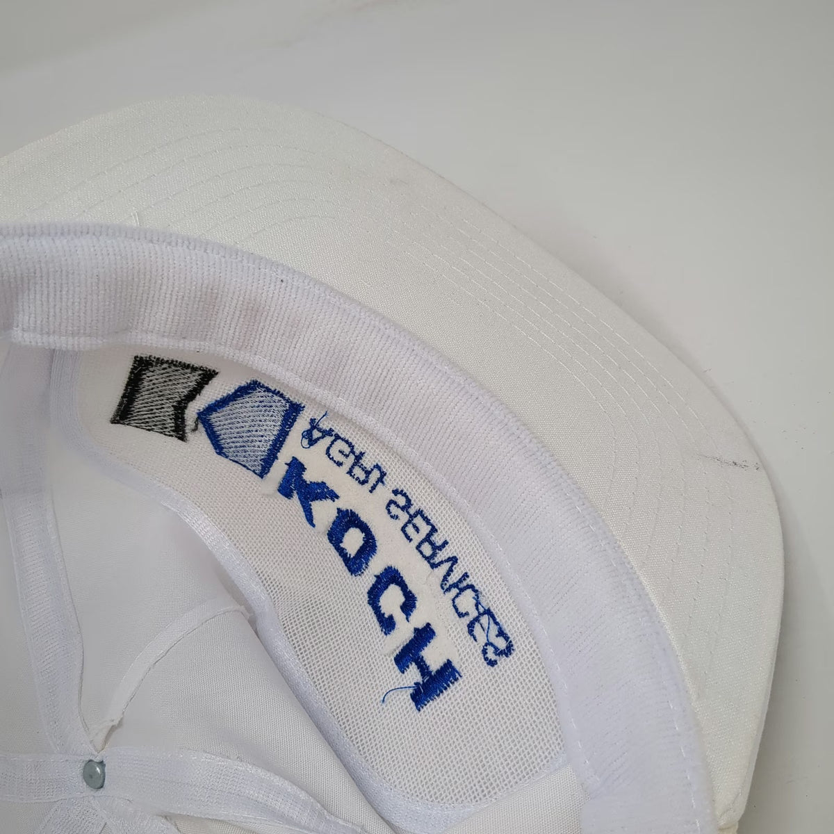 Head To Toe Trucker White One Size Koch Agri Services Rope Hat Slideback Blue