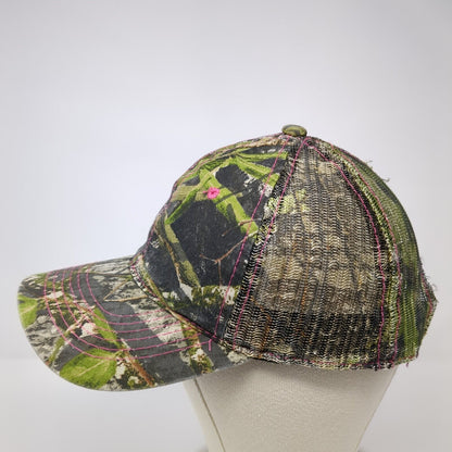 Signatures Strapback Mesh Back Trucker Hat Camo One Size Hunting Outdoor