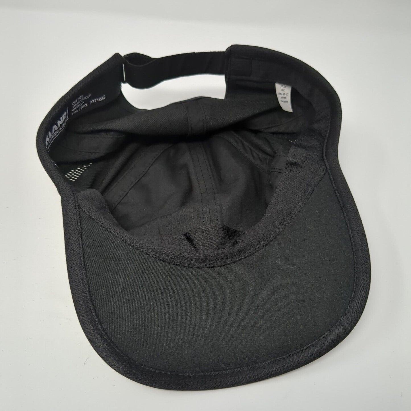 Kirkland Signature Strapback Hat Black One Size Perforated Solid