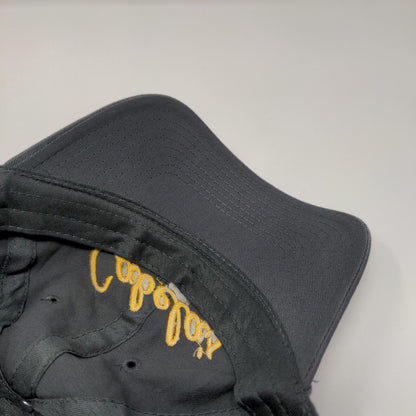 Cabela's Club Slideback Hat Gray OSFM Adjustable Embroidered Logo 6 Panel