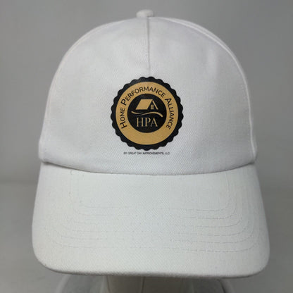 Home Performance Alliance Slideback Hat White One Size Adjustable Vista
