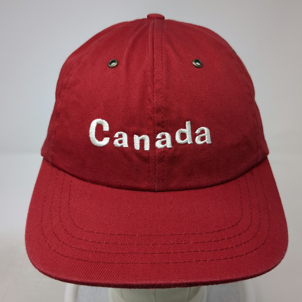 OH YES Canada Baseball Cap Red One Size Slideback Embroidered 100% Cotton Hat