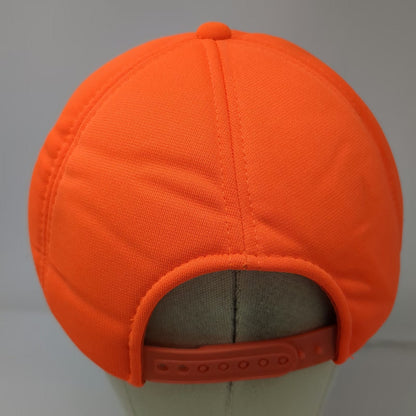 Dorfman Pacific Snapback Orange Hat One Size Green Underbrim Solid Blank Cap