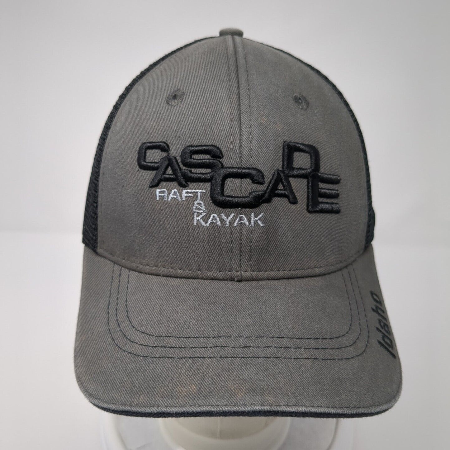 Cascade Raft & Kayak Snapback Trucker Hat Gray One Size Mesh Back