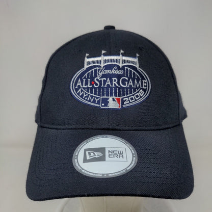 New Era Men's Strapback Hat Blue OSFA Embroiderd 2008 All Star Game Yankees Logo