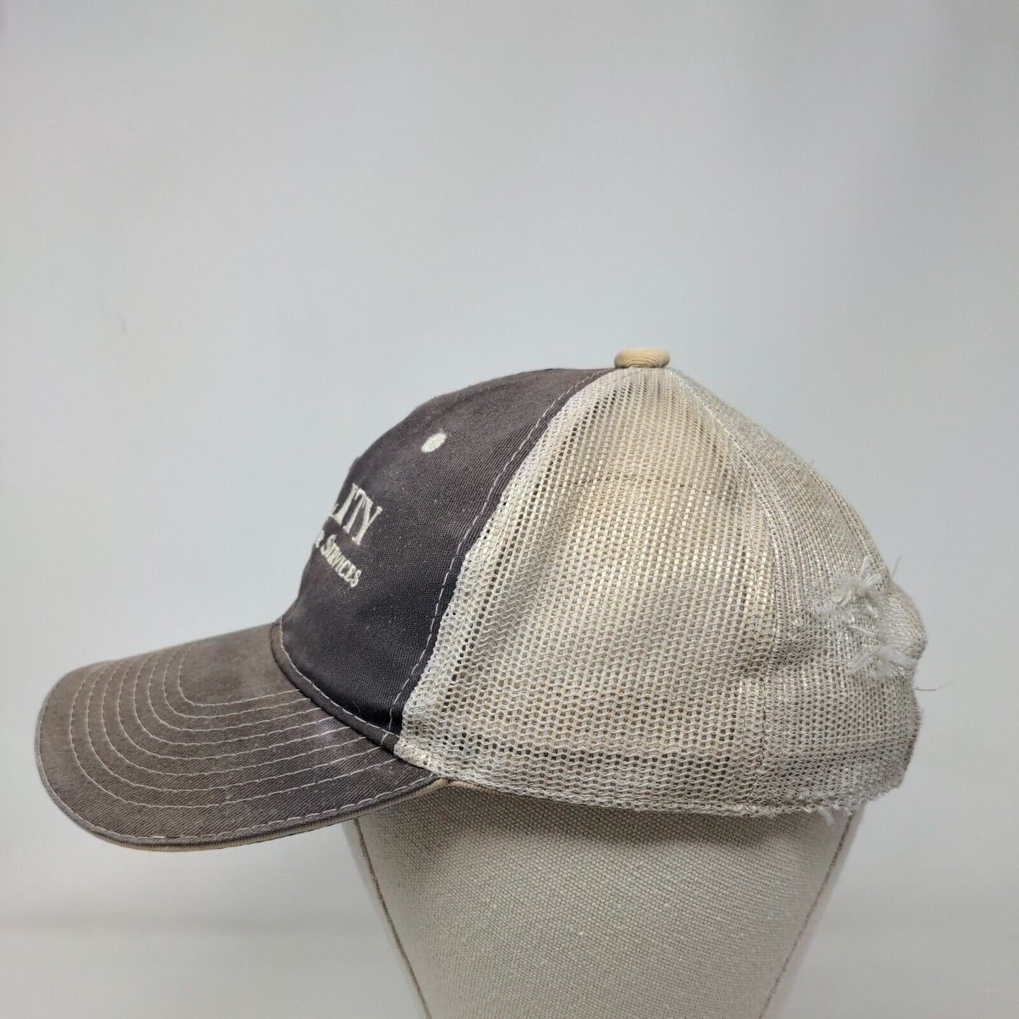 Quality Compressed Air Services Strapback Trucker Hat Multicolor OSFM Mesh Back