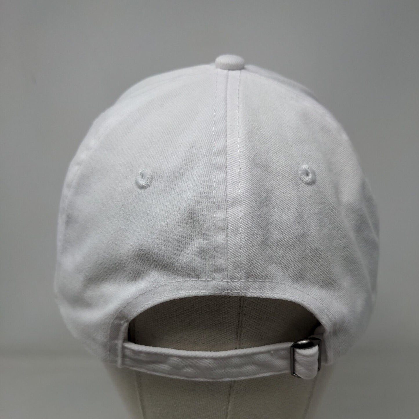 Apollo USA Slideback Hat White One Size Adjustable Embroidered Vented Holes