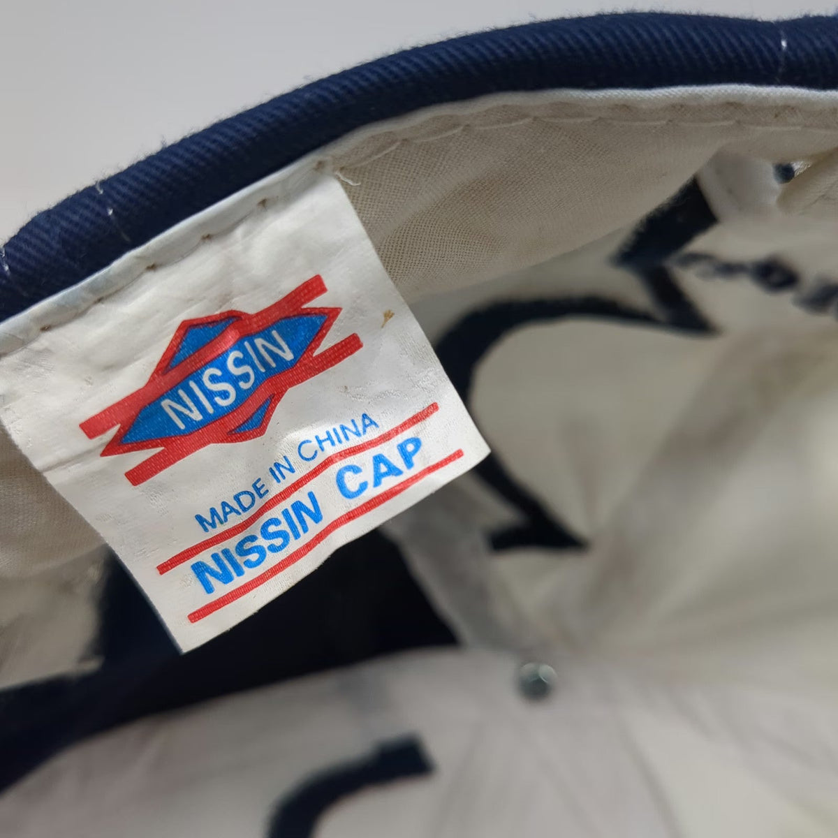 Nissin Baseball Cap White Blue One Size 2005 25th Anniversary Cabo Marlin Hat