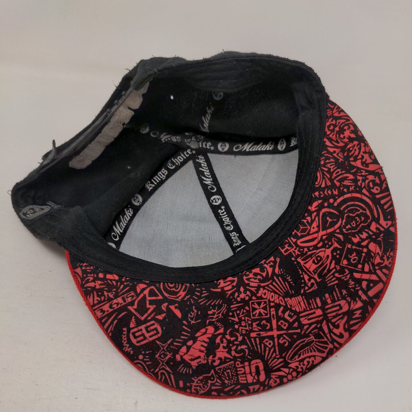Malaki Chicago Snapback Hat #23 Red Black Embroidered Logo OSFM