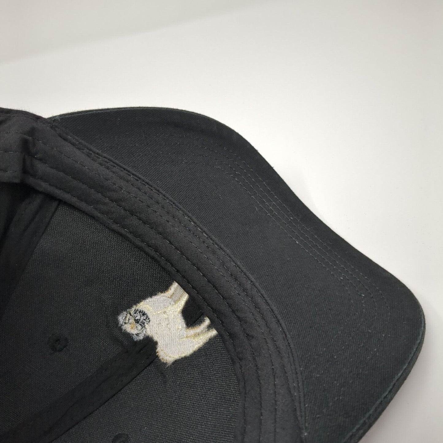 Pug Dog Slideback Baseball Cap Black One Size Adjustable Embroidered Asos