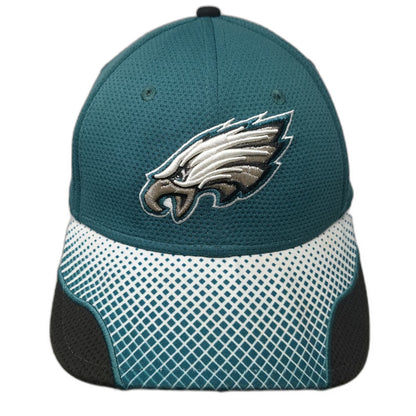 Philadelphia Eagles NFL New Era Green M Cap Stretch Fit Pattern 39THIRTY Hat