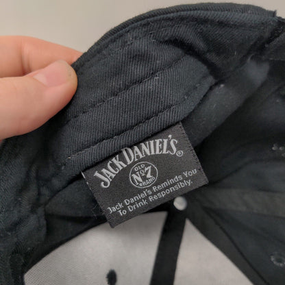 Jack Daniel's Old No. 7 Brand Strapback Hat Black OSFM Adjustable Embroidered