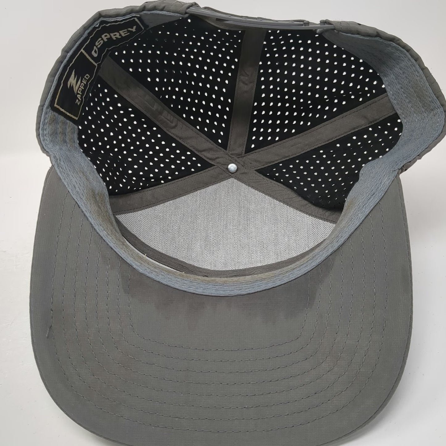 Zapped Gray One Size Trucker Hat Tapani Inc Performance Perforated Snapback