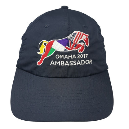 Omaha 2017 Ambassador Strapback Hat Blue One Size Embroidered Richardson