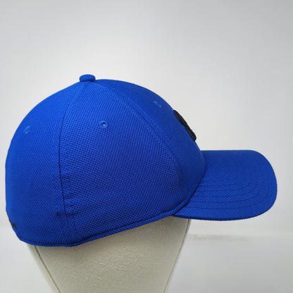 Under Armour Baseball Cap Blue M Fitted Logo Stretch Fit Blitzing Athletic Hat