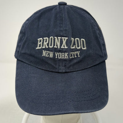 MV Sport Bronx Zoo New York City Blue Baseball Cap One Size Logo Slideback Hat