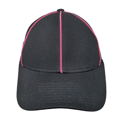 Adidas Cancer Awareness Fitted Hat Black S/M Lightweight Embroidered 6 Panel