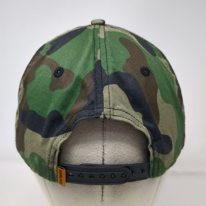 Benchmade 5 Panel Green Camo Hat One Size Snapback Rope Patch Knife Company