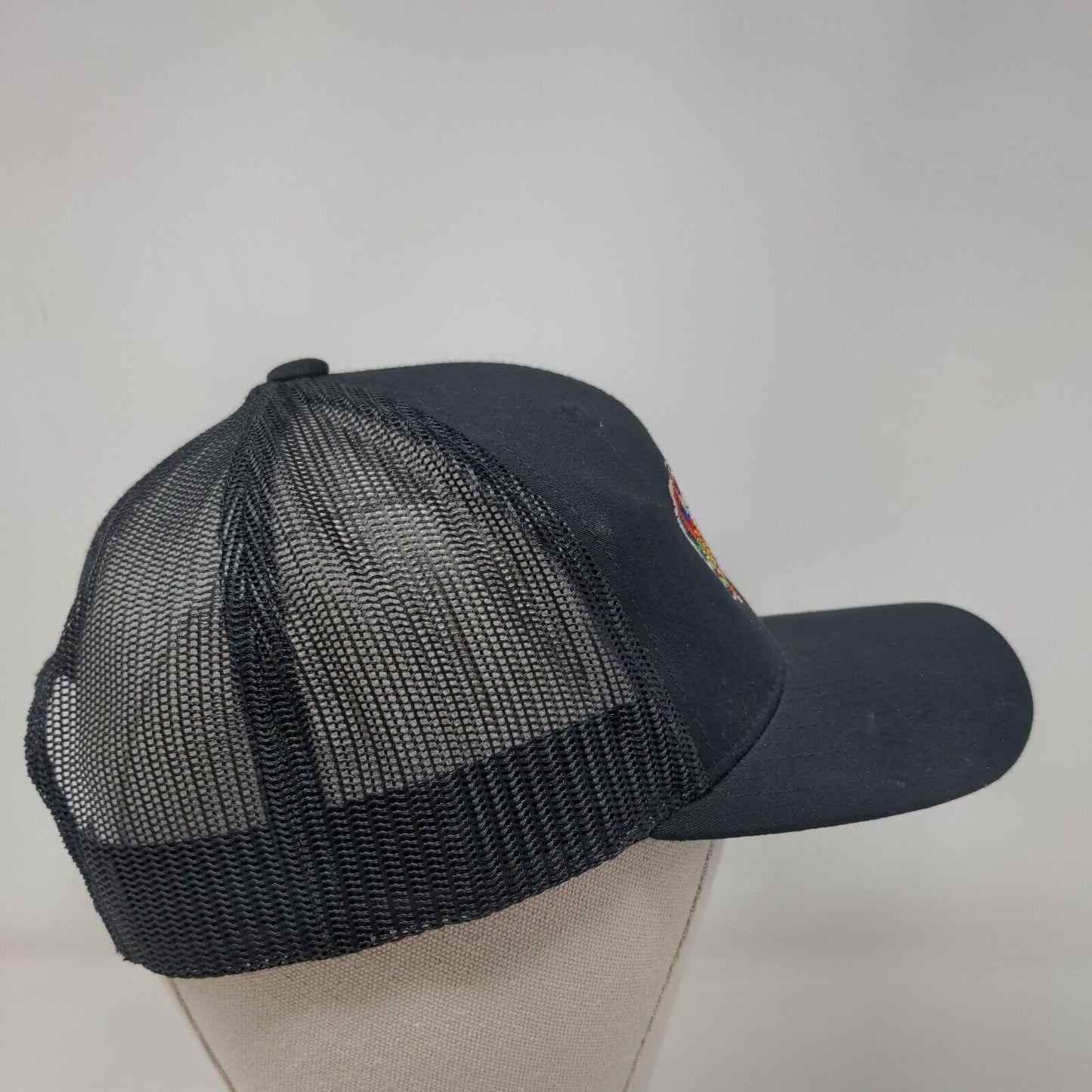 Kolorful Khoos Snapback Mesh Back Trucker Hat Black One Size Yupoong
