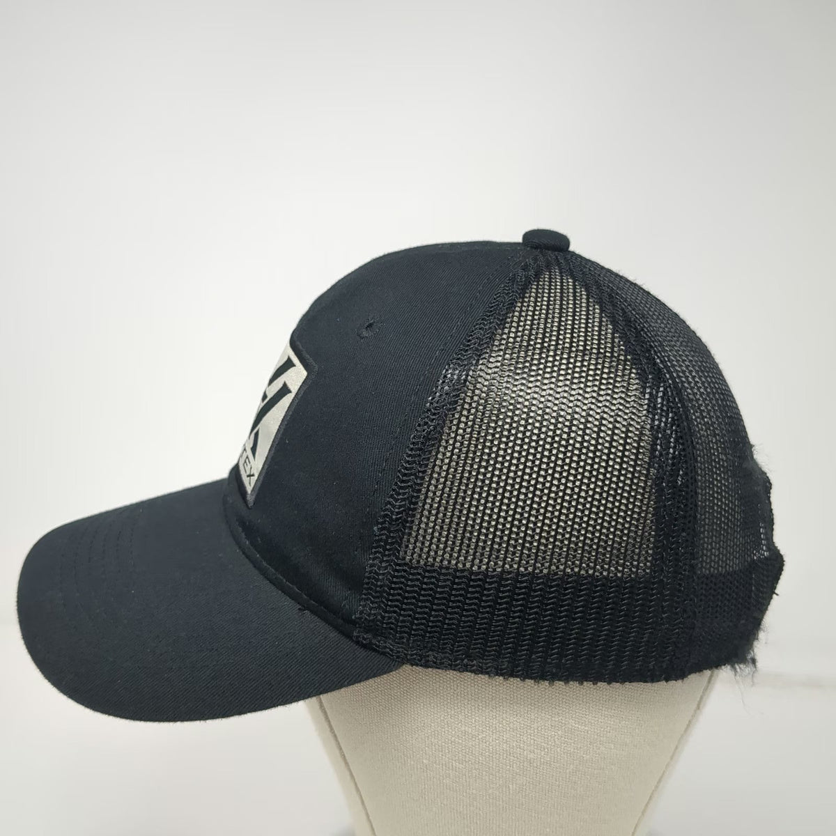 Vortex Trucker Hat Black One Size Mesh Back Snapback Logo Patch Optics Shooting